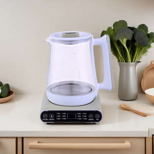 Autocuiseur en verre 110V 1,8L 800W avec 12 programmes pour soupes, ragoûts, desserts et préparations à base de plantes, minuterie 24H, livraison directe de Taïwan - Product Image 1
