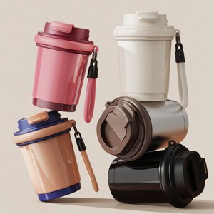 <span class=keywords><strong>Tazas</strong></span> de Viaje de Alta Calidad de 12 oz, Taza de Café de 350 ml, Taza Deportiva, Acero Inoxidable 304, Vaso Aislado al Vacío de Doble Capa, <span class=keywords><strong>Pintura</strong></span> Cerámica - Product Image 6