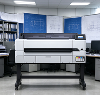 슈어컬러 T5485 36인치/914mm A0+ 대형 플로터, 블루프린트 레드 스탬프 기능이 있는 CAD 엔지니어링 블루프린트 프린터