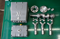 PERFECT POWER Pompe à piston en acier inoxydable à haut débit 128L/min 100bar OEM pour nettoyage automatique, lavage de voitures et déboucheur de canalisations