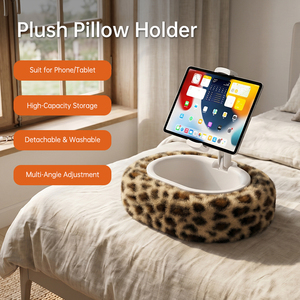 Verstellbarer Tablet-Ständer Kissen fürs Bett, Kindle, <span class=keywords><strong>iPad</strong></span> zum Lesen, Videoschauen und Streamen mit Abnehmbarer Snackschale - Product Image 4