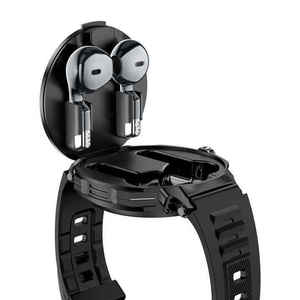 Montre connectée D11 Sport Ultra Watch 7, montre connectée tendance, appels Bluetooth, surveillance de la fréquence cardiaque, surveillance de la pression artérielle, IP67, écouteurs TWS 2 en 1 - Product Image 3