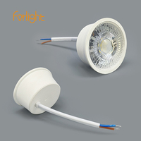 Lampe led gu10 downlight mr16 boîtier de globe oculaire gu5.3 fil câble prise sans garniture encastré gril spot led projecteur