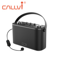 Callvi W9 penguat gitar portabel, mikrofon genggam nirkabel UHF untuk pesta