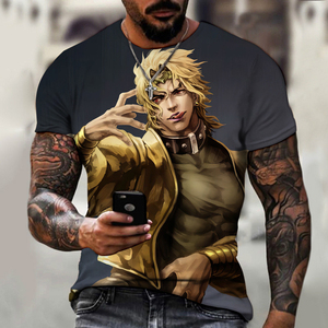 <span class=keywords><strong>Jojo</strong></span>'s เสื้อยืดผจญภัยที่แปลกประหลาดเสื้อยืดพิมพ์ลายโพลีเอสเตอร์ระเหิดเสื้อยืดพิมพ์ลาย3D <span class=keywords><strong>jojo</strong></span> - Product Image 2