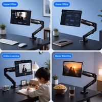 Bras mécanique PRO de haute qualité avec réglage en hauteur et en angle, support magnétique pour iPad, bras pneumatique pour tablette, capacité de 6 kg