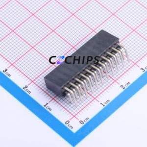 PM254-2-11-W-8.5 Pin Socket Bent Lead Through Hole,P=2.54mm Connector 2x11P 2.54mm 2.54mm Square Hole - Product Image 2