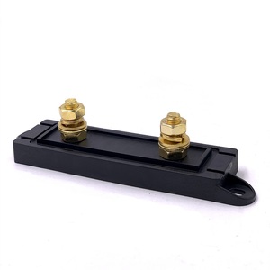 Porte-fusible électrique <span class=keywords><strong>noir</strong></span> en ligne pour protection électrique, pour système audio vidéo stéréo de voiture, porte-fusible ANL ADL avec couvercle transparent - Product Image 4