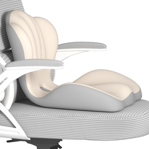 Coussin <span class=keywords><strong>lombaire</strong></span> pour voiture, bureau, dortoir étudiant, en tissu de soie de lait, rembourré en mousse à mémoire de forme, conception intégrée pour soulager la fatigue sédentaire - Product Image 4