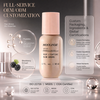 Sérum Éclat Vegan Anti-rides à l'Acide Hyaluronique et Vitamine E, Hydratant, Illuminateur, Antioxydants Biologiques, Blanchissant, Pores Affinés, Visage 30ml
