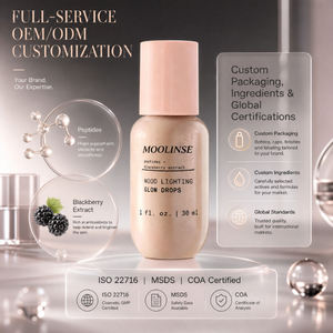 Siero Illuminante Vegano con Acido Ialuronico, <span class=keywords><strong>Vitamina</strong></span> <span class=keywords><strong>E</strong></span>, Antiossidanti Organici, Anti-Rughe, Idratante, Schiarente <span class=keywords><strong>e</strong></span> Restringente Pori - Product Image 2