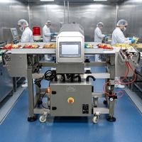 Détecteur de métaux pour aliments sur petite bande transporteuse, pour l'inspection des poudres et granulés de café, thé, épices, conception compacte