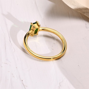 Hot Selling 18K Gold PVD Plated <b>Crystal</b> Zircon <b>Rings</b> Engagement Diamond <b>Ring</b> Stainless Steel <b>Ring</b> Fashion Jewelry Women - Product Image 3