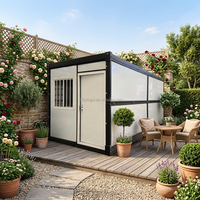 Maison conteneur pliable, maison préfabriquée portable, maisons conteneurs en kit, bureau, salle d'activités, entrepôt, abri à outils