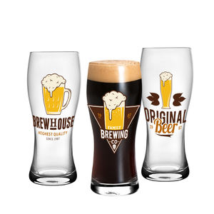 Vaso de Cerveza Estilo <span class=keywords><strong>Pub</strong></span> Británico, Vasos para Beber Cerveza, Vasos de Cerveza Irlandeses de 16 oz - Juego de 6 con Logotipo Impreso, Logotipo Personalizado - Product Image 4