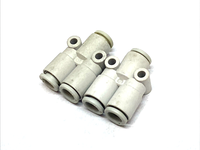 Kq2u06-00a Y Fitting 6mm Push-in Tube 3-arah One-touch Paket 2 Buah Baru, Asli, Tersedia, dengan Garansi Satu Tahun.