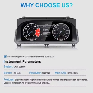 NaviHua Auto <b>Speedometer</b> Virtual Cockpit Monitor <b>for</b> VW Volkswagen T6 2015 2020 12.3" LCD Dashboard <b>Car</b> Digital Cluster - Product Image 4