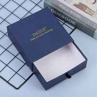 Emballage de boîte à petit tiroir en papier rigide avec logo et taille personnalisés Boîte cadeau coulissante à manchon coulissant pour parfum et boîte à bijoux