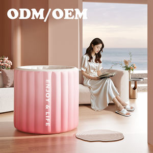 Baignoire gonflable en PVC personnalisée en usine baignoire pliante avec <span class=keywords><strong>pompe</strong></span> à air intégrée 85cm x 70cm - Product Image 3