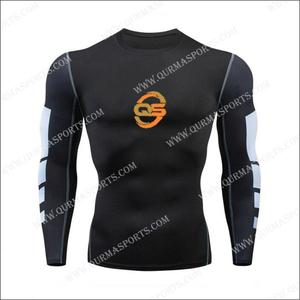 T-shirt de sport pour homme, design personnalisé, sublimation, compression, grande taille, respirant, écologique, séchage rapide, 100% coton, col rond - Product Image 1