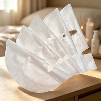 Masque facial en coton 100 % non allergène, blanc, absorbant, doux, vierge, pour salon de beauté - Vente en gros usine