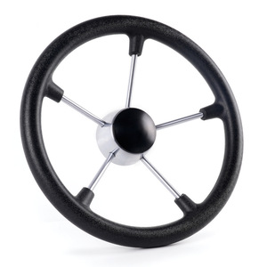 Stainless Steel <b>Yacht</b> Steering Wheel 13.5 Inch With Polyurethane Grip For Marine Use - Product Image 2