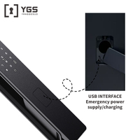 Serrure de porte intelligente WiFi Tuya avec caméra et sonnette, reconnaissance faciale 3D, empreinte digitale et veineuse, visionneuse numérique du visage
