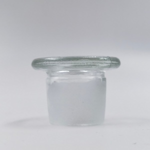 Hot Selling Clear Amber <b>Glass</b> Airtight Wide Mouth Reagent Bottle <b>With</b> <b>Cork</b> Stopper for Reagent Apothecary <b>Jar</b> <b>with</b> <b>Glass</b> <b>Lid</b> - Product Image 3