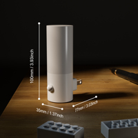 Lampe de nuit à détecteur de mouvement automatique, LED, à brancher, lumière blanche chaude 2700K, pour chambre, salle de bain, escalier, boîtier ABS