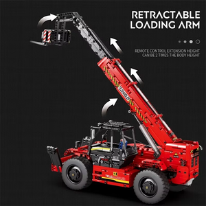 2096 pièces Blocs de construction télescopiques de chariot élévateur, Véhicule d'ingénierie urbaine, Modèle de voiture télécommandée, Briques de construction, Jouet DIY pour enfants, Cadeaux de vacances - Product Image 4
