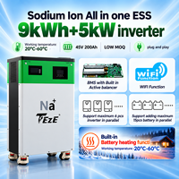 Batteries tout-en-un les plus vendues 45V 200Ah 9kWh pour stockage d'énergie solaire domestique, batterie sodium-ion avec module de chauffage