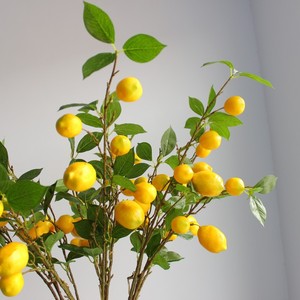 Árbol de Limón Artificial de Tallo Largo LUYI al por Mayor con Frutos para Decoración del Hogar y Jardín en Navidad, Año Nuevo y Halloween - Product Image 1
