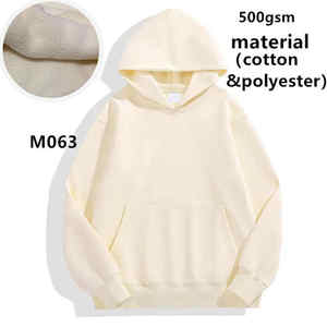 Sweat à capuche en peluche de coton et velours pour hommes et femmes, logo personnalisé, pull lourd, anti-rétrécissement, taille 6XL pour l'hiver, vente en gros - Product Image 1