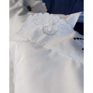 Reana <b>French</b> White Linen King Size <b>Double</b> <b>Bed</b> Sheet with 4 Pillowcases 300TC Simple Style 6-Piece Set for Bedroom - Product Image 1