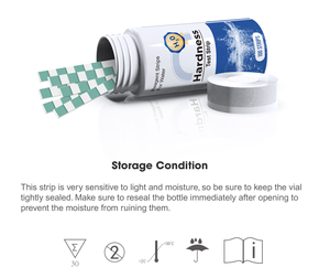 Tiras de Teste de Dureza da Água com 4 Compartimentos, <span class=keywords><strong>Kit</strong></span> Universal de Detecção de Qualidade da Água para Água Potável, Piscina, Aquário e Uso Industrial - Product Image 4