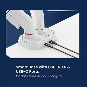 Bras de moniteur double pour jeux LDT114-C024UC, <span class=keywords><strong>support</strong></span> de fixation de bureau en aluminium, ressort mécanique, <span class=keywords><strong>support</strong></span> <span class=keywords><strong>VESA</strong></span>, compatible avec les écrans de 17 à 35 pouces - Product Image 5