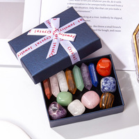 Coffret Cadeau de Cristaux Naturels de Madagascar avec Pierres Colorées et Spécimens de Minerais en Forme de Prisme Hexagonal - Vente en Gros