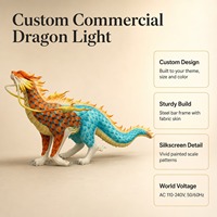 Lanterne chinoise en acier de grande taille, exquise, avec un cadre en acier, un tissu vibrant et un éclairage LED