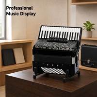 Accordéon chromatique YM08 37K96BS 37 touches 96 basses, importation italienne, lamelles, panneau métallique sculpté, pour examen et performance