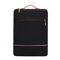 Sacoche d'ordinateur portable moderne, légère, portable, de protection, imperméable, en polyester, avec compartiment intérieur plat, pour usage professionnel et bureautique, personnalisable