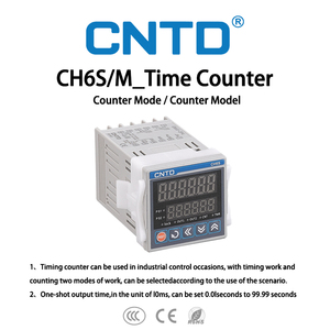 Contador de Tiempo Tipo CH6S-1P4 de CNTD, 100-240 VCA, 50/60 Hz, para Aplicaciones de Conteo, Utilizado para Control de Automatización Industrial - Product Image 1