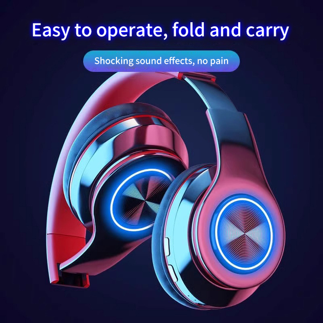 Factory Wholesale Foldable B39 Wireless Headset for 5.0 ENC Noise Cancellation IPX4 Waterproof for Gaming Sports Travel