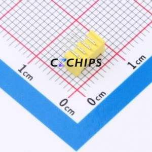 W1251100-4PY2123 Wire-to-Board Pin Header Bent Lead Through Hole,P=1.25mm 1x4P 1.25mm Right Angle Insert PicoBlade (MX 1.25) - Product Image 2