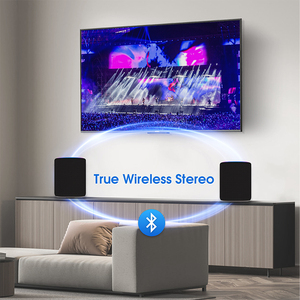 Bocina portátil inalámbrica, Altavoz <span class=keywords><strong>Bluetooth</strong></span> 5,0, luz RGB, 18 horas de reproducción, sonido estéreo IPX5, resistente al agua - Product Image 4