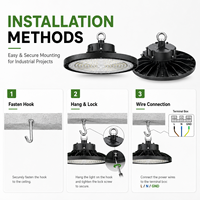 Projecteur LED UFO 200W pour entrepôt, usine, salle de sport, commerce de détail, éclairage industriel de grande hauteur