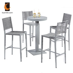 Anti-vieillissement Extérieur <span class=keywords><strong>Bistrot</strong></span> Vintage Petit Déjeuner En Aluminium Corde Comptoir Tabourets de <span class=keywords><strong>Bar</strong></span> - Product Image 4