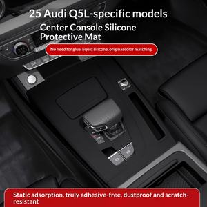 สำหรับขายส่งจากโรงงาน อุปกรณ์ตกแต่งภายในรถยนต์ <span class=keywords><strong>Audi</strong></span> Q5L แผ่นรองคอนโซลกลางซิลิโคน แต่งรถ อัพเกรดภายใน - Product Image 3