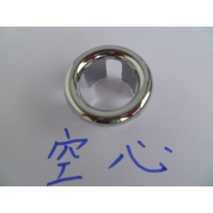 Chrome Overflow Hole Cover Round 2 In To 2.9 In Screw In Easy Cleaning Bath Hardware Set - Product Image 4