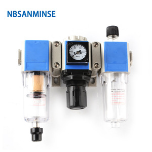 NBSANMINSE Unité de traitement d'air, filtre régulateur GC, lubrificateur à brouillard d'huile, unité triple, pièces pneumatiques - Product Image 1