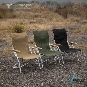 Silla Plegable para Exteriores, Marco de Aluminio, Tela Oxford Beige, Silla de Jardín Informal, Plegable, Portátil, Diseño Minimalista - Product Image 6